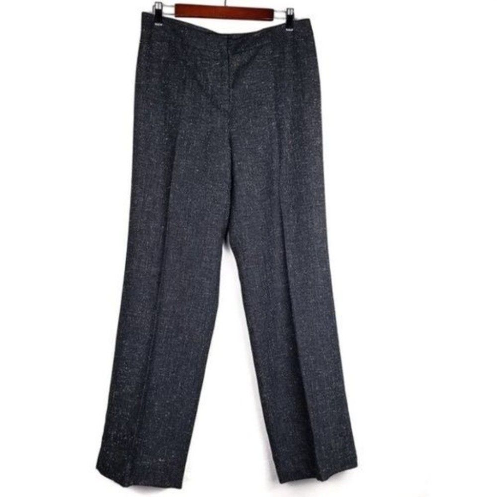 Lafayette 148 wool blend tweed trouser dress pants size 8